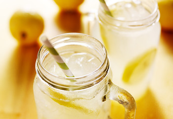 jugs of lemonade panorama