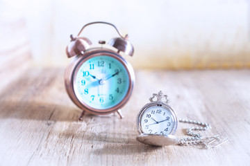 Pocket watch and alarm clock