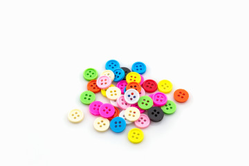 Decorative Colorful Vintage Sewing Buttons.