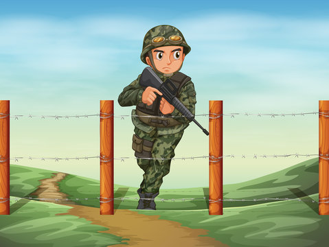 A brave soldier