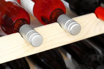 Foto op Plexiglas mehrere Weinflaschen © rupbilder