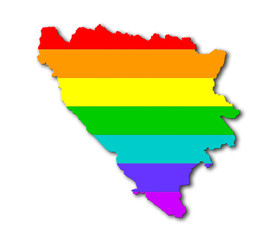 Rainbow flag pattern - Bosnia and Herzegovina
