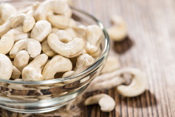Cashew Nuts (close-up shot)