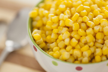 Cooked sweetcorn