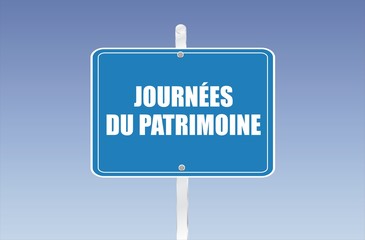 panneau journées du patrimoine