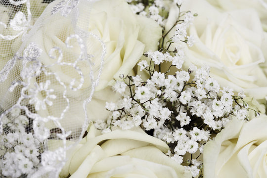 Wedding bouquet, close up.