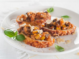 Vegetable bruschetta