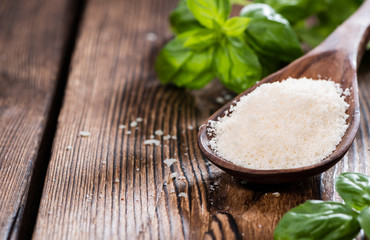 Heap of grated Parmesan