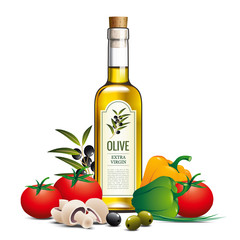 Huile d'olive et légumes