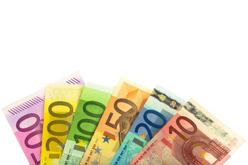 Obraz na płótnie Canvas Fächer aus Euro Banknoten