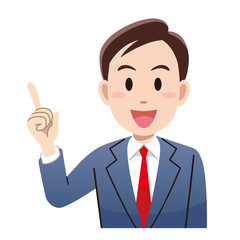 指を指すビジネスマン