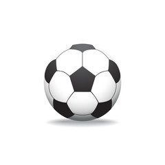 Fototapeta premium soccer ball on white background