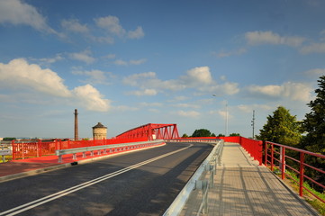 Krajobraz miejski, most kratowy