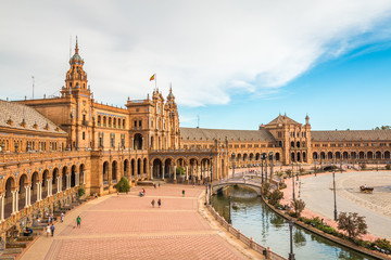 Fototapeta na wymiar Plaza de España in Seville Spain