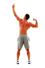 Handsome sportsman isolated 