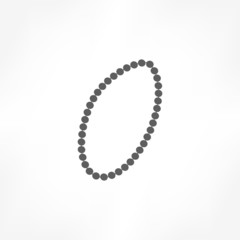 peal necklace icon