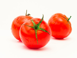 fresh wet tomato fruits