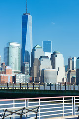 Naklejka premium New York City Manhattan skyline
