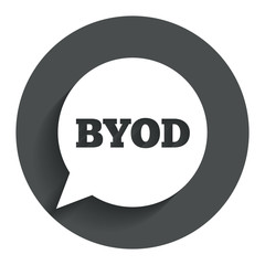 BYOD sign icon. Bring your own device symbol.
