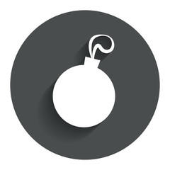 Christmas ball sign icon. Holidays button.