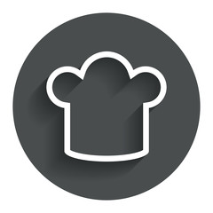 Chef hat sign icon. Cooking symbol.