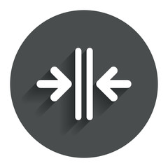 Fototapeta premium Close the door sign icon. Control in the elevator