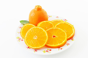 カットされたオレンジ