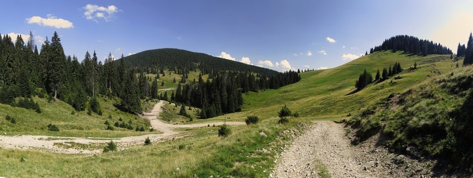 Bihor carst mountains in Apuseni in Romania