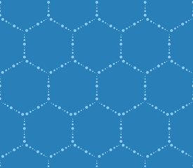 Hi-tech hexagons pattern