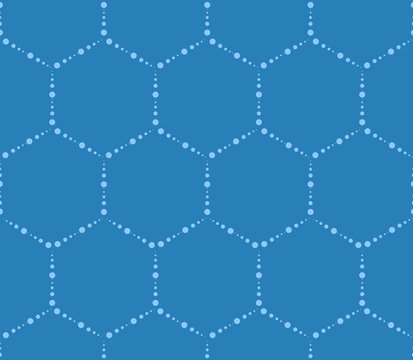 Hi-tech hexagons pattern