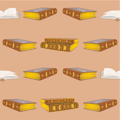 Seamless texture old book vintage vector