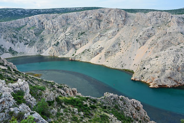 Canyon Zrmanja in Croatia- blue-green river Croatia