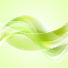 Fototapeta premium Bright waves background. Gradient mesh and blend included