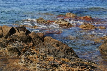 Paysage de la mer Méditerranée.