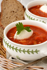tomato soup with croutons