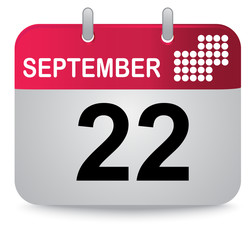 September twenty second, calendar