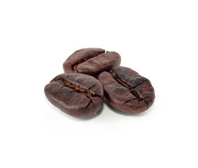 Coffee bean isolated on white background