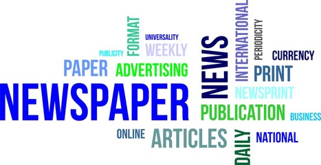 word cloud - newspaper
