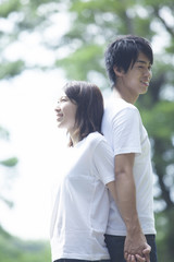 Obraz premium 学生カップル