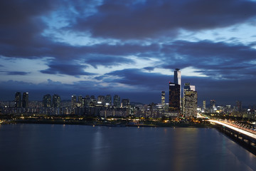 Naklejka premium Seoul Skyline
