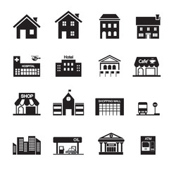 Fototapeta premium building icon