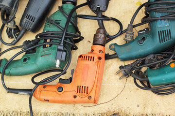 Power drill and titanium coated drill bit