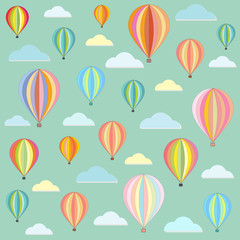 Balloon color abstract retro pattern