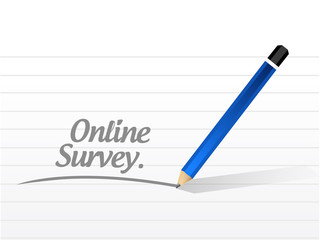 online survey message illustration design