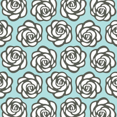 Abstract seamless pattern - art nouveau