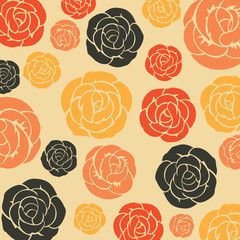 Abstract seamless pattern - art nouveau