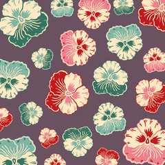 Abstract seamless pattern - art nouveau