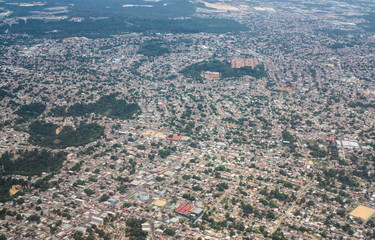 Aerial view of Manaus city, brazil