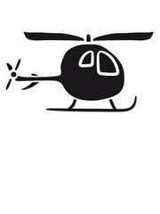 schwarz Comic Cartoon Kinder Heli Niedlich © Style-o-Mat-Design