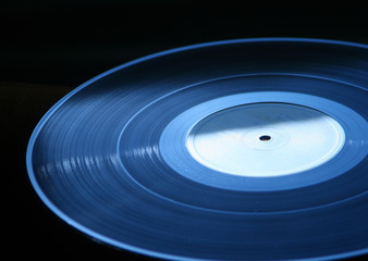 Vinyl record - LP dark blue